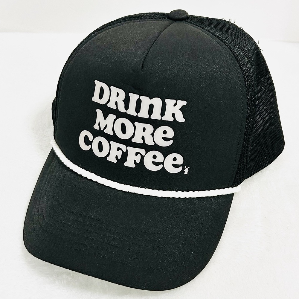 Dutch‎ Bros Drink More Coffee Rope A-Frame Trucker Hat Cap Snapback Adjustable
